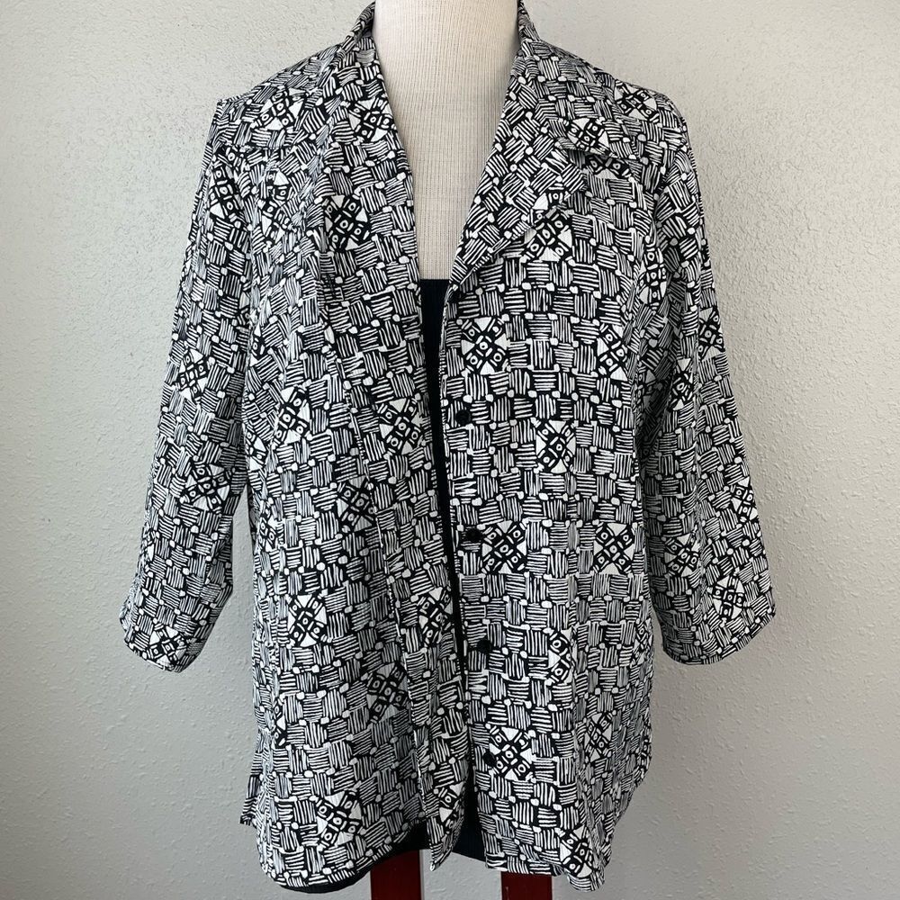 Notations Button Down Shirt Size XL EUC
